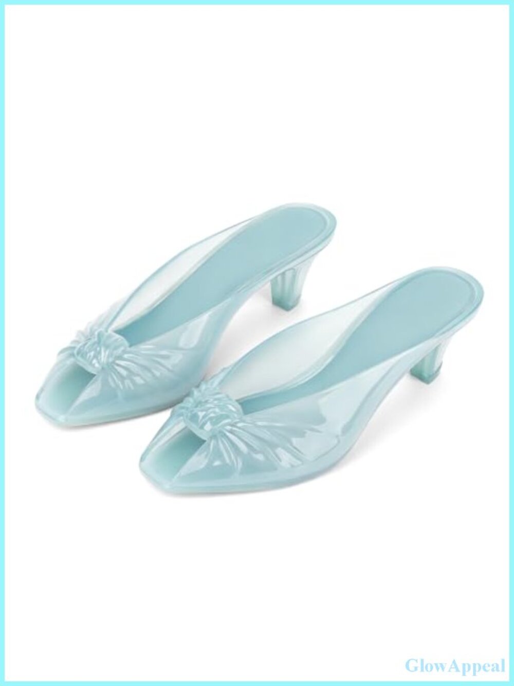 Jelly Mule Kitten Heel Sandals